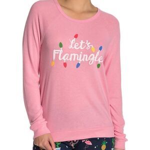 PJ Salvage Pink Let's Flamingle Long Sleeve Sz M